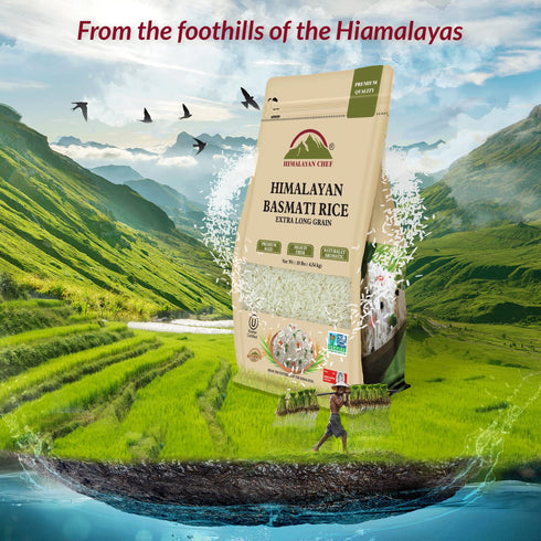 Extra Long Grain Basmati Rice 10 lbs | HIMALAYAN CHEF